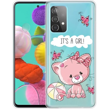 Forcell Силиконов Калъф за SAMSUNG A32 4G, Printing Pink Bear Case, Цветен (5901012346059)