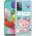 Forcell Силиконов Калъф за Samsung A32 4G, Printing Pink Bear Case, Цветен (5901012346059)