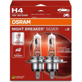 OSRAM H4 OSRAM Night Breaker Silver +100% BOX 2ks (1671)