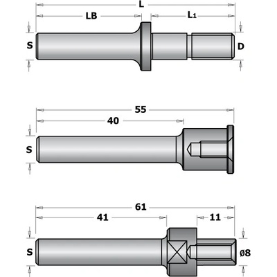 CMT Orange Tools CMT C924 Trn talířové frézy s podložkami - S=12, D=M12, L1=39,5