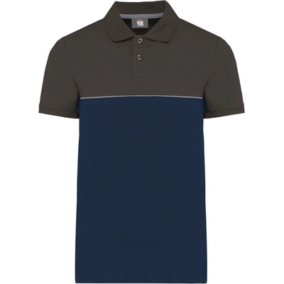 Kariban WK210 krátký rukáv Cot-20W210q6200 navy/šedá tmavá