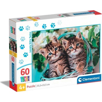 Clementoni 60ч. Пъзел Lovely Kitty Twins