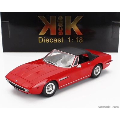 Kk-scale Maserati Ghibli Spider Cabriolet Open 1970 Spoked Rims Cerchio A Raggio Red 1:18
