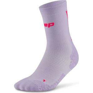 CEP Дамски чорапи за бягане CEP Women's Pro Run Ultralight Socks Mid Cut Running socks - Lilac / Pink - размер IV (201-9128-0413)