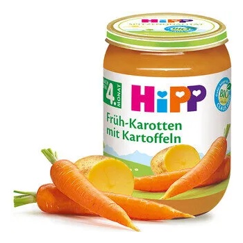 Image 1 of Hipp пюре БИО Ранни моркови с картофи - 190 г
