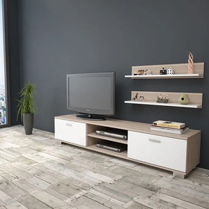 Bogdan Furniture Секция + 2 рафта бяло-мока Мебели Богдан