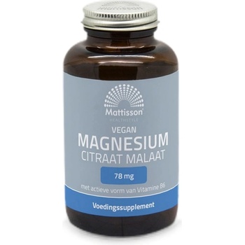 Image 1 of Mattisson Healthstyle Vegan Magnesium Citrate & Malate 78 mg [120 капсули]