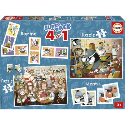 Educa soubor her Lesní příběhy 4v1