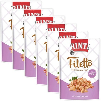 RINTI Капсула RINTI Filetto пиле + шунка, 6 x 100 г