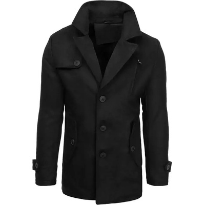 Dstreet pánský crombie coat Leen černá – Zbozi.Blesk.cz