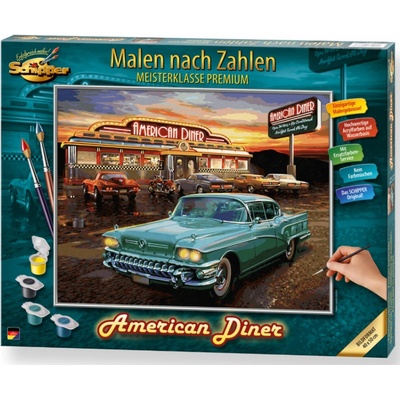 Malování podle čísel American Diner 40 x 50 cm