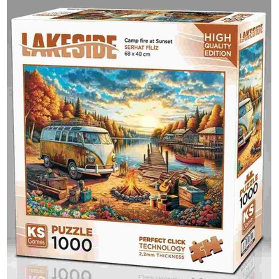 KS Games Vosvos Táborový Oheň Při Západu Slunce 1000 dílků