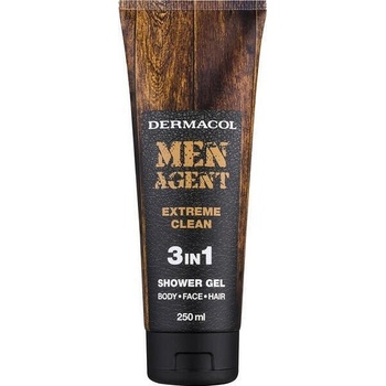 Dermacol Men Agent Extreme Clean 3in1 Shower Gel душ гел за мъже 3в1 250 ml (105901)