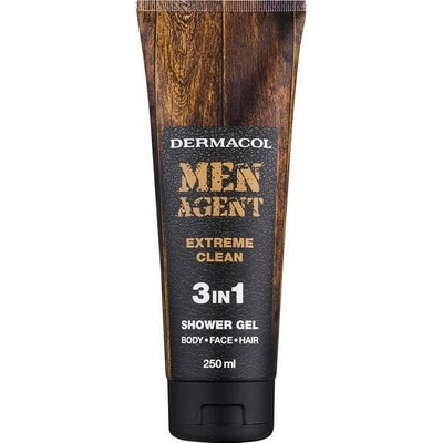 Dermacol Men Agent Extreme Clean 3in1 Shower Gel душ гел за мъже 3в1 250 ml (105901)