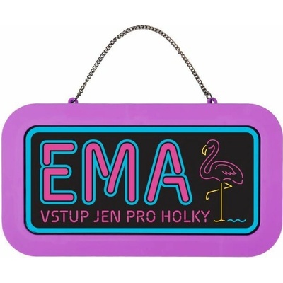 Neonová cedulka se jménem - Ema
