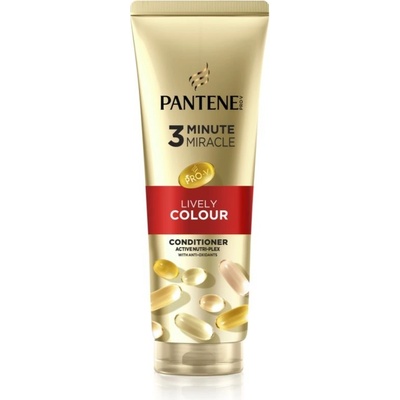 Pantene 3 Minute Miracle Lively Colour kondicionér pro poškozené a barvené vlasy 220 ml