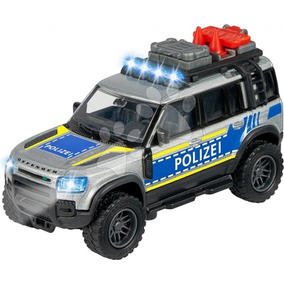 Majorette Autíčko policajné Land Rover Police so zvukom a svetlom 12,5 cm