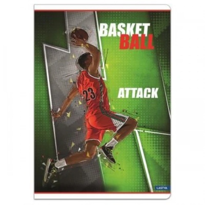 Lastva Тетрадка Lastva Game A5 малка, 52 листа, Широки редове