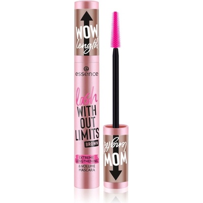 Essence WITHOUT LIMITS BROWN objemová a predlžujúca riasenka 02 Brown 13 ml