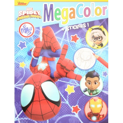 Omaľovánka Spidey Marvel 128 strán XL nálepky