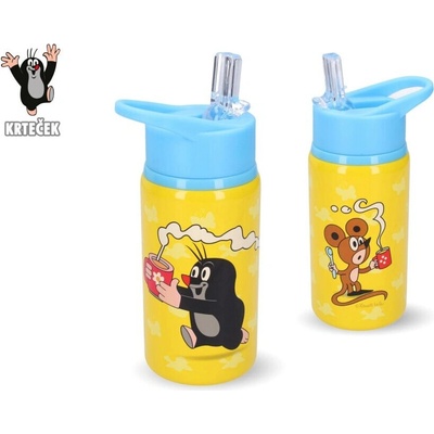 Wiky Krtek dětská láhev na pití modro-žlutá 500 ml