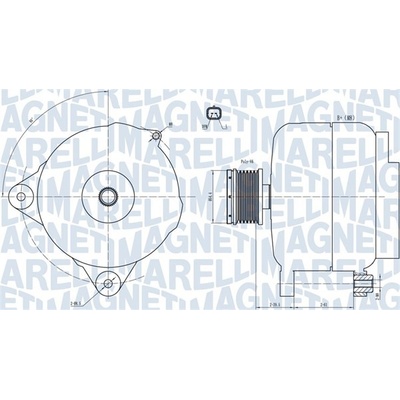 MAGNETI MARELLI Alternátor 063731876010