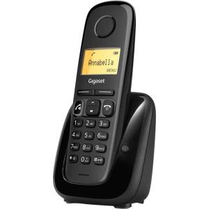 Gigaset Безжичен DECT телефон Gigaset A280 - Черен (1015163) - beep Телефонни апарати