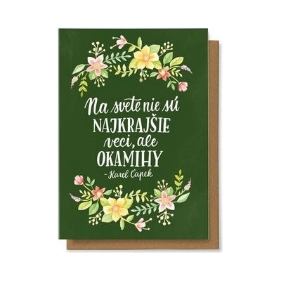Na svete nie sú najkrajšie veci, ale okamihy