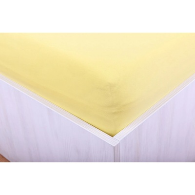 Teptex prostěradlo jersey s lycrou žluté 90x200