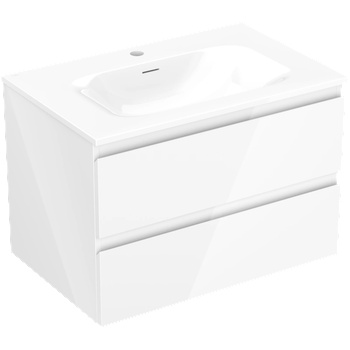 Mexen Orio баня шкаф 70 cm с мивка Vela, 2 чекмеджета, бял гланц - 91A10-07047-2-BFF00-W23M00 (91A10-07047-2-BFF00-W23M00)