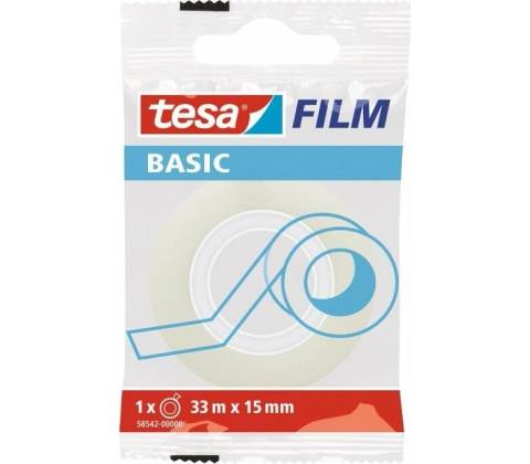 Tesa BASIC 15 mm x 33 m, transparentná