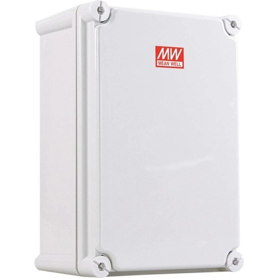 MEAN WELL pouzdro, Průmyslová skříň, Venkovní kryt 280 x 190 x 130 PC, polykarbonát, plast šedá 1 ks