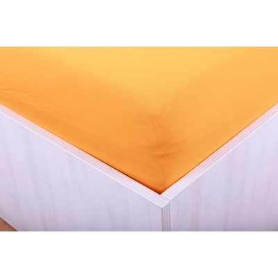 Teptex Prostěradlo jersey s lycrou oranžové 220x200
