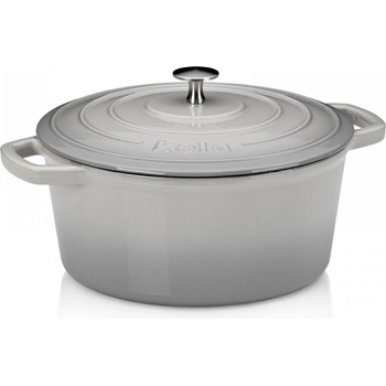 Kela Чугунена тенджера с капак Calido - Ø 26 см. - светло сива (KELA 12607)