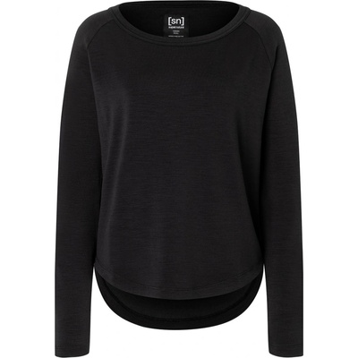 Super.natural dámská merino mikina Everyday Crew Jet Black