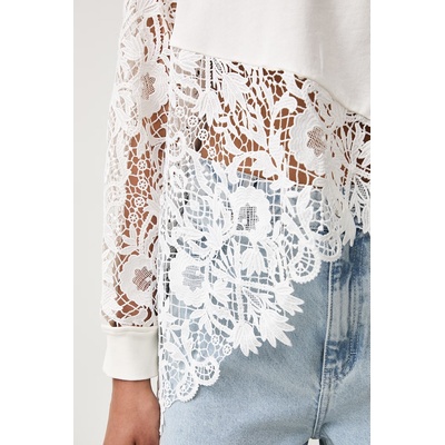 AllSaints блуза дамска от памук с еластан MALORIE LS TOP (W093JE)