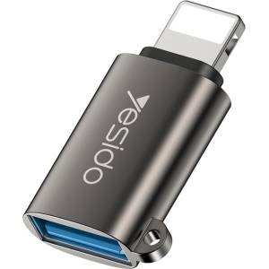 Yesido USB 3.0 към Lightning 480Mbps OTG адаптер - Yesido (GS14) - черен
