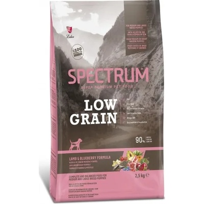 LIDER Spectrum Low Grain Lamb and Blueberry Medium and Large Puppies - Пълноценна храна за подрастващи кученца от средни и едри породи с агнешко и боровинки - 2, 5 кг, Турция