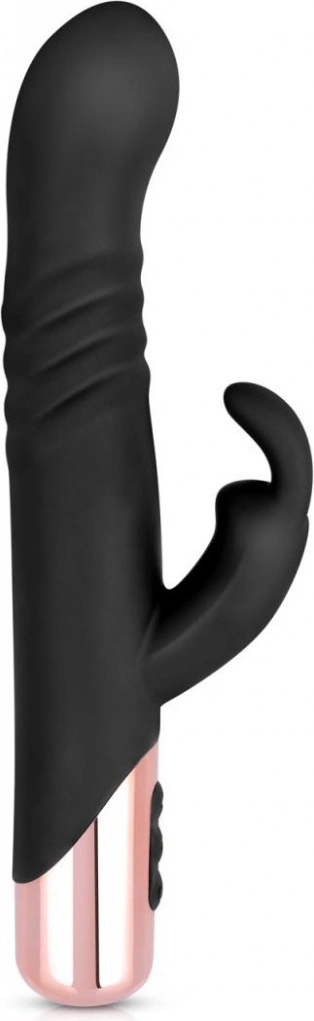 Rosy Gold Rabbit with Thrusting Function Black