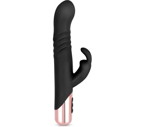 Rosy Gold Rabbit with Thrusting Function Black