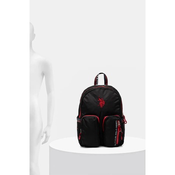 U. S. Polo Assn Раница U. S. Polo Assn. Bozeman в черно голям размер с апликация BIUB65679MIA (BIUB65679MIA)