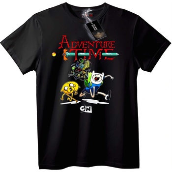 NOONEBRAND Тениска Adventure Time Карикатура - XS, White