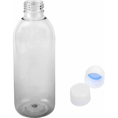 Tera Plastová lahvička čirá s bílým uzávěrem 300 ml