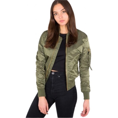 Alpha Industries dámska bunda MA-1 VF LW Wmn sage green gold zelená