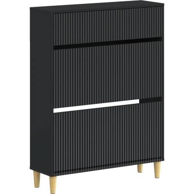 vidaXL Шкаф за обувки ARNHEM 78 x 24 x 103 см Инженерна дървесина (896656)