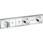 Hansgrohe RainSelect - Термостатичен смесител за душ за вграждане, за 2 консуматора, бяло/хром 15355400 (15355400)