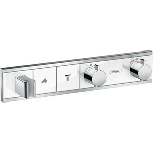 Hansgrohe RainSelect - Термостатичен смесител за душ за вграждане, за 2 консуматора, бяло/хром 15355400 (15355400)