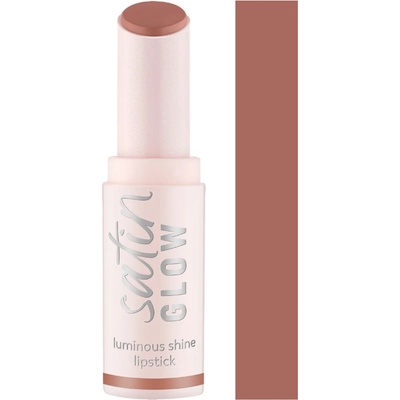 essence satin GLOW krémový rúž so saténovým finišom 01 Whole Latte Love 3,5 g