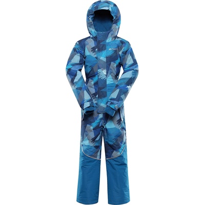 ALPINE PRO Детски гащеризон с мембрана ptx сняг ALPINE PRO KIREMO неоново атомно синьо вариант ALPINE PRO | Sin | Момчешки | 80-86