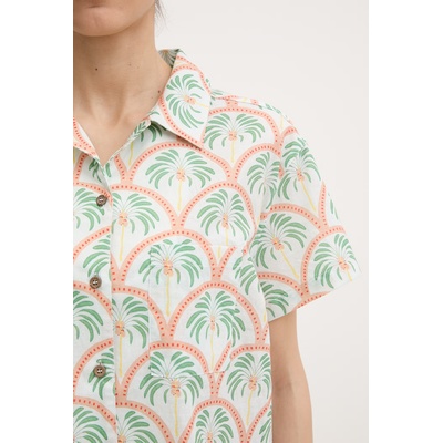 Hurley риза дамска памучна BEACH (WVSEU00009)